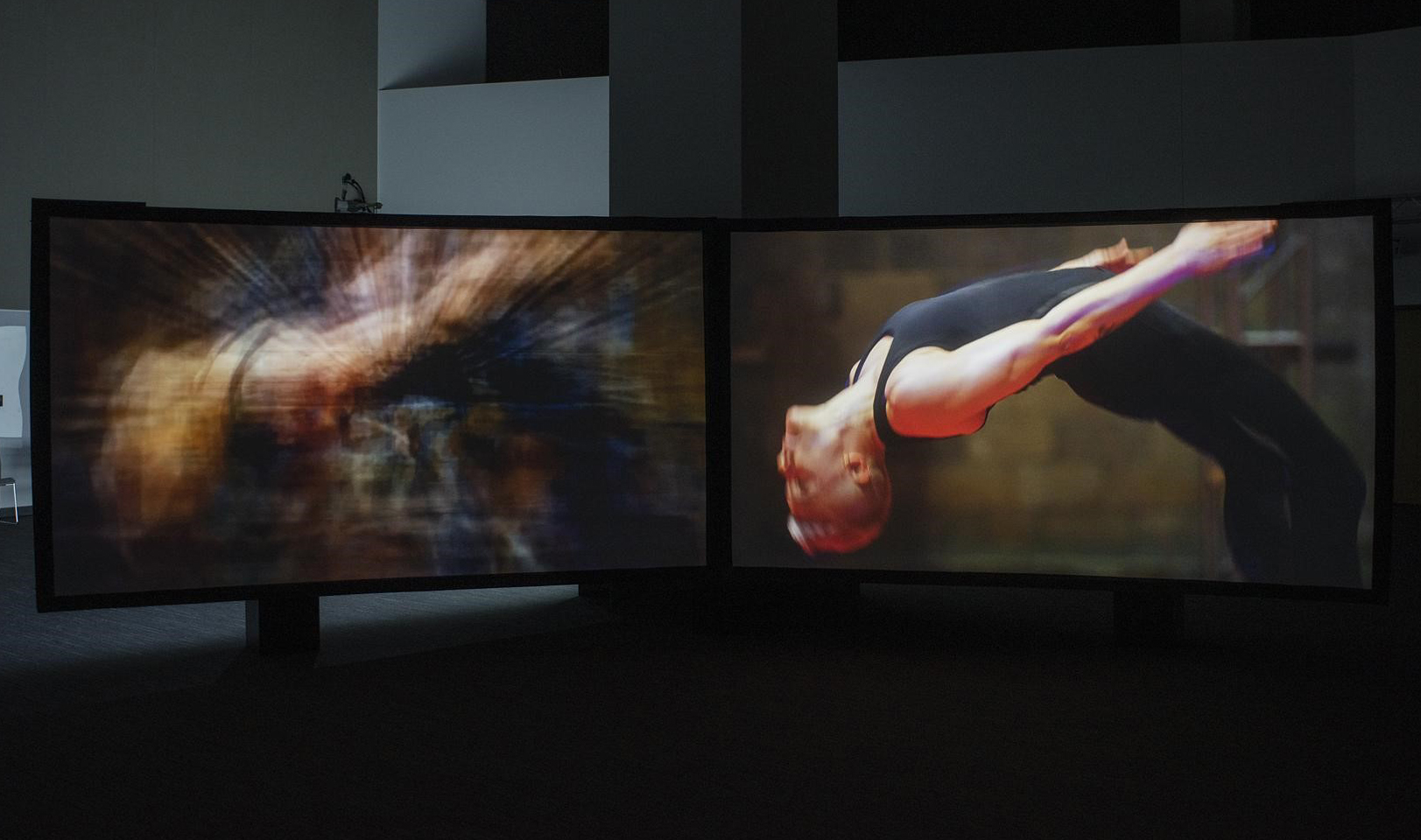 &lt;strong&gt;Figure 3.&lt;/strong&gt; In 2022, the Collective Entanglements exhibition at the University of Kansas’ Spencer Museum of Art—created by artist Janet Biggs, mathematician Agnieszka Międlar, and physicist Daniel Tapia Takaki—featured videos that were altered with numerical linear algebra techniques, such as the higher-order singular value decomposition. Photo by Ryan Waggoner © Spencer Museum of Art.